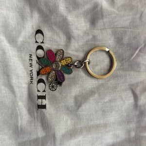 Coach Vibrant Floral Keychain